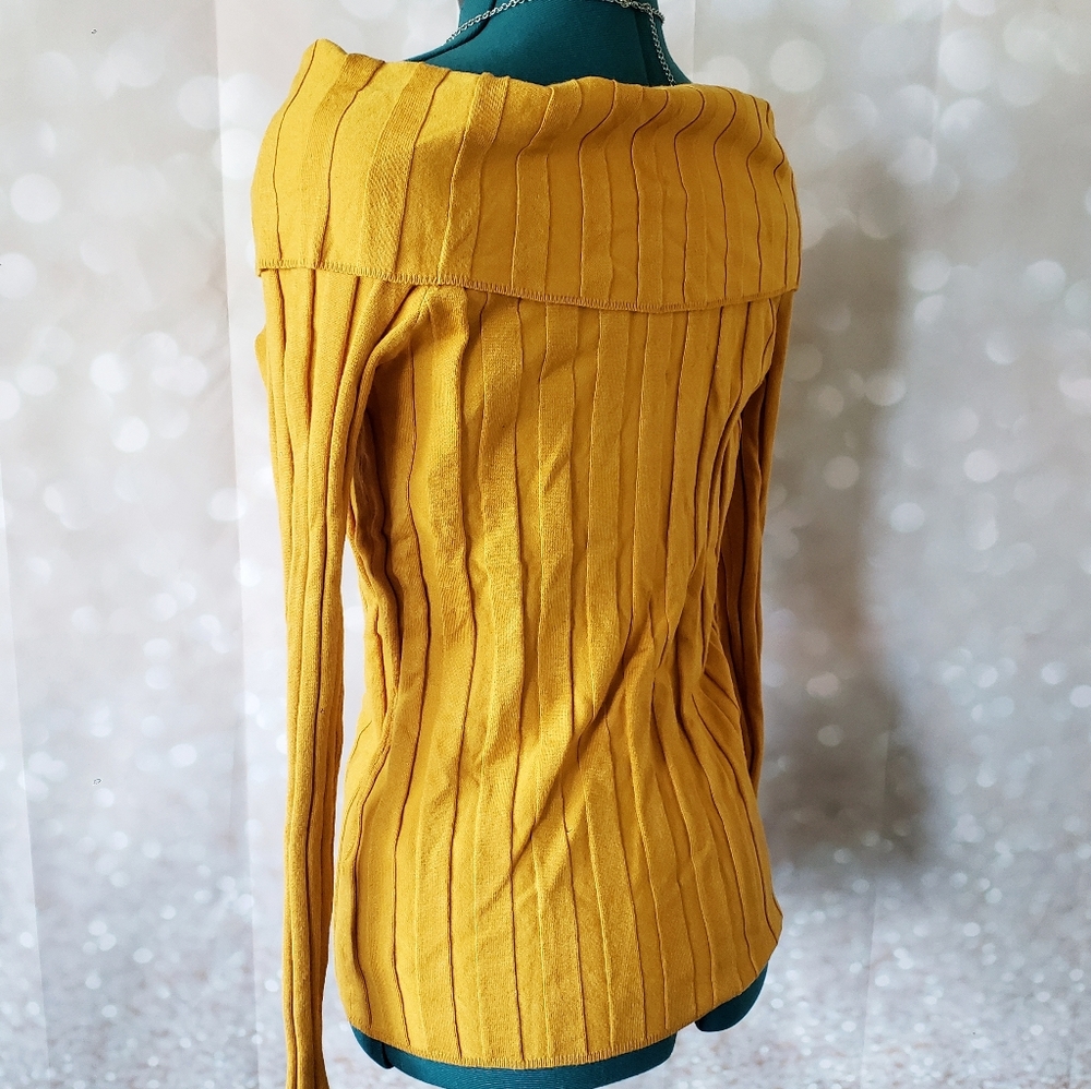 INC Off-Shoulder Ribbed Sweater - Picture 6 of 11